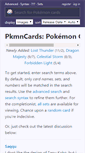 Mobile Screenshot of pkmncards.com